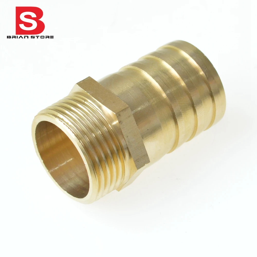 32mm Hose Barb x 1 Male BSP Thread Brass Barbed Pipe Fitting Coupler Connector Adapter For Fuel Gas Water 32mm Hose Barb x 1 Male BSP Thread Brass Barbed Pipe Fitting Coupler Connector Adapter For Fuel Gas Water