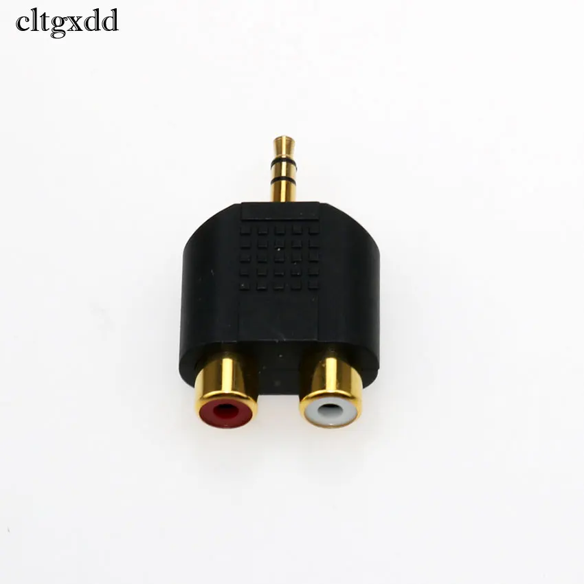 Cltgxdd Позолоченный разъем 3 5 мм штекер RCA гнездо В AV аудио 2 в 1 стерео гарнитура