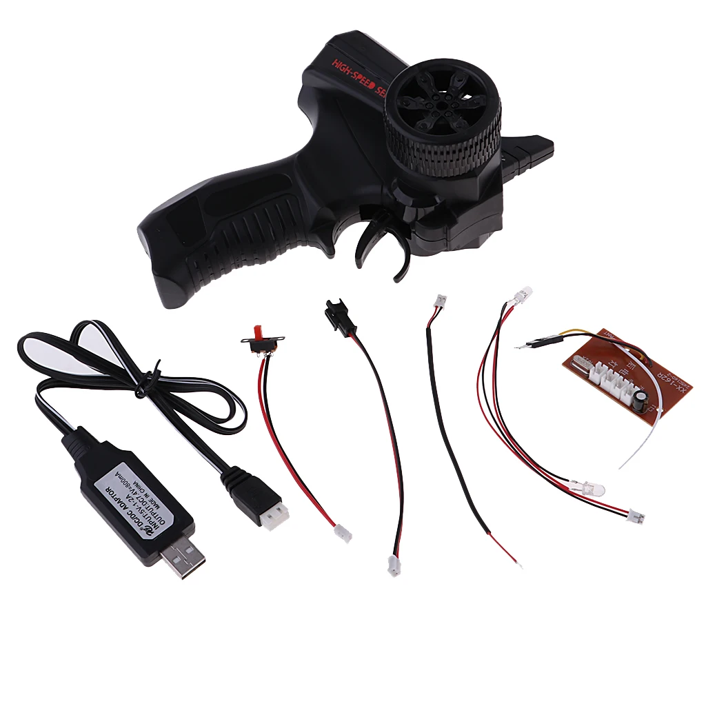 MagiDeal WPL RC Crawlers Electronic Equipment Suit Radio Control Transmitter/USB Line/Power Cable for MN90 MN90K