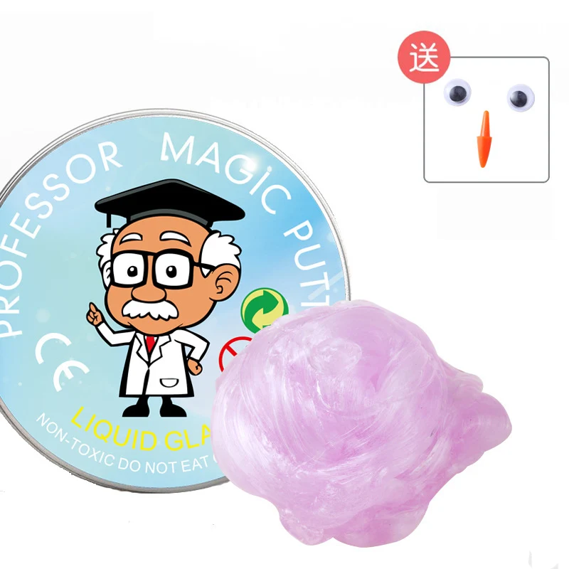 2019 Transparent Slime Toys Crystal Glue for Fluffy Putty Cloud Slime Plasticine Clay Light Polymer Kids Antistress Toy Gift (16)