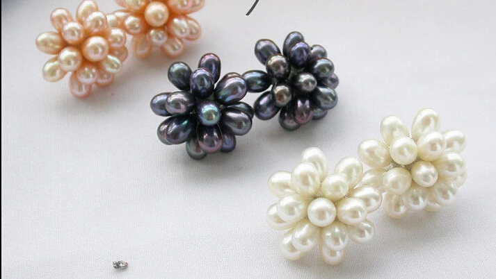 

hj 00463 wholesale 3pair 7mm freshwater pearl earring