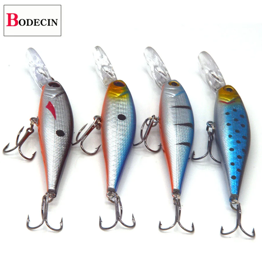 4PCS Minnow Sea Hard Artificial Lures Jerkbait Peche Wobblers For Fishing Bait With Hooks Lot Pike Trolling Swimbaits Fake Baits (8)