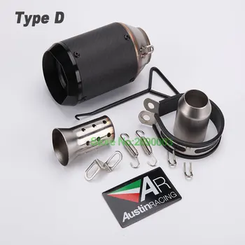 

Motorcycle AR Austin Racing Exhaust Pipe Silencer Motorbike Escape with DB Killer Fit for Z1000 Z800 NINJA250 Z750 KTM CRF230
