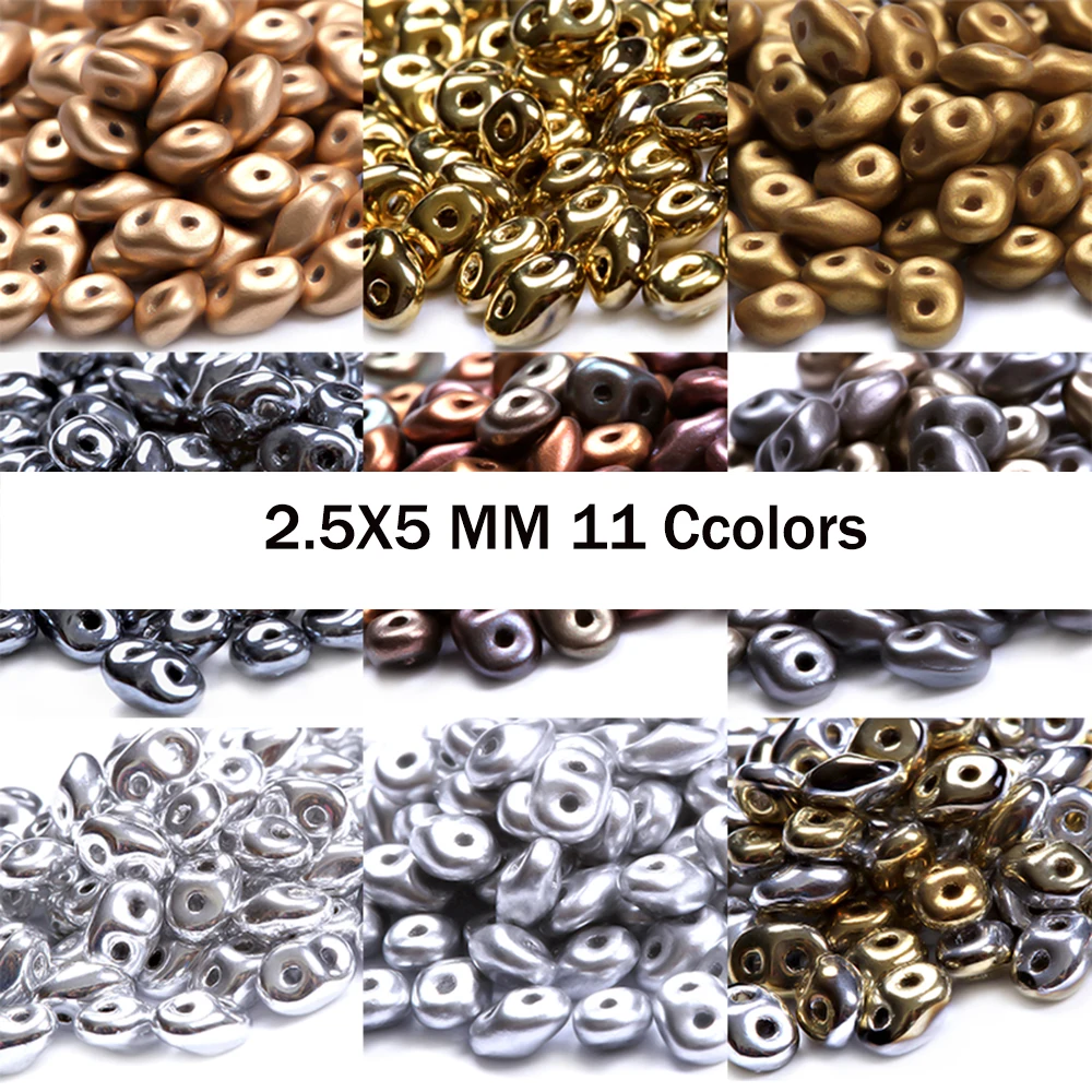 

Perles Glass Double Hole Beads Japan Jewelry Boncuk Quality DIY Handmade Charm Spacer Round Kralen Beads for Jewelry Making