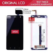 100 Tested Original Black White TFT 1920x1080 For XIAOMI MI4 Screen LCD Display with Touch Screen