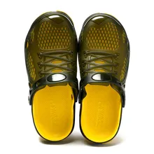 Стильные летние повседневные мужские дышащие Нескользящие сандалии на плоской подошве; пляжные шлепанцы; разные стили обуви; ботильоны на платформе;#0215