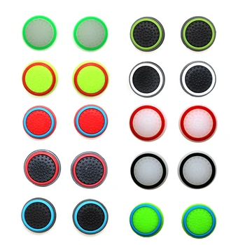 

4Pcs Silicone Analog Thumbsticks Cap For PS4 Controllers Multi-colors Analog For PS3 Joystick For Xbox 360/One Gamepads