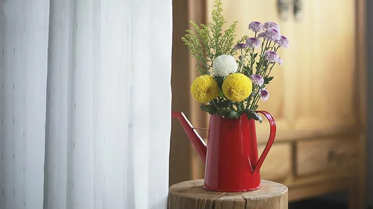 Кованое железо ретро ручной работы краска творческий чайник заливки дома освещение для сада полив цветок длинный горшок ZP3071539