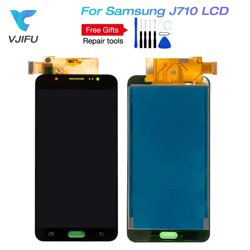 

20PCS/lot J710 LCD Display For Samsung Galaxy J7 2016 LCD J710F J710M J710 J7 Duos Touch Screen Digitizer Assembly Replacement