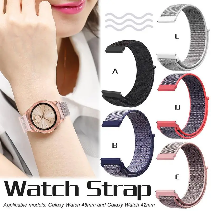 

Watch Band Straps for Samsung Galaxy Smart Watch Accessories High Quality Nylon Watchband Wrist Straps in 42MM 46MM Replacement