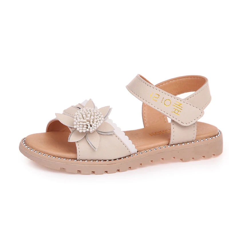 

COZULMA Kids Sandals for Girls Flowers Roman Style Shoes Children Summer Shoes Girls Princess Outdoor Soft Bottom Beach Sandals
