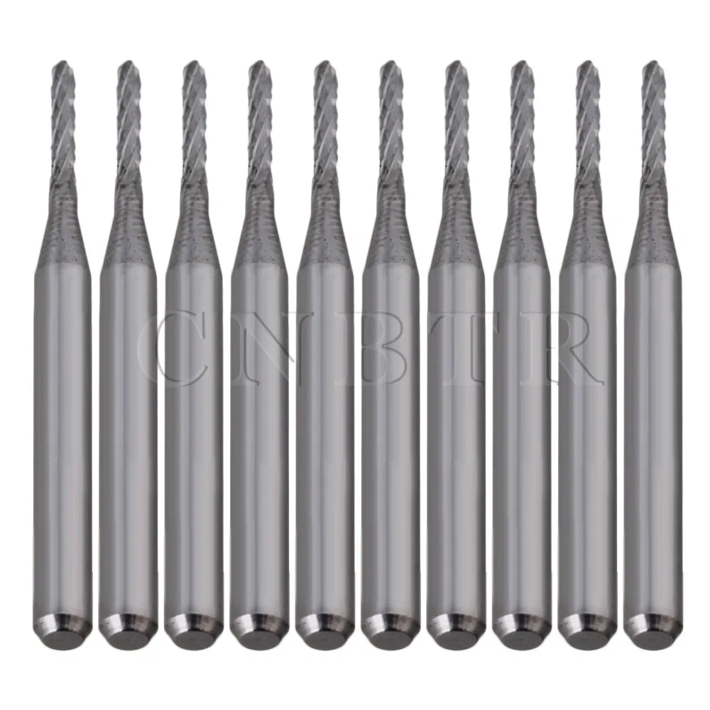 

CNBTR New A set of 1.5mm Tungsten Steel Carbide PCB End Mill CNC / PCB Milling Machine