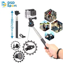 SAQN for gopro hero accessories bike mount chest belt 360 degree hand strap for go pro5 4 3+3sjcam sj5000 sj4000 xiaomiyi 2k A6C