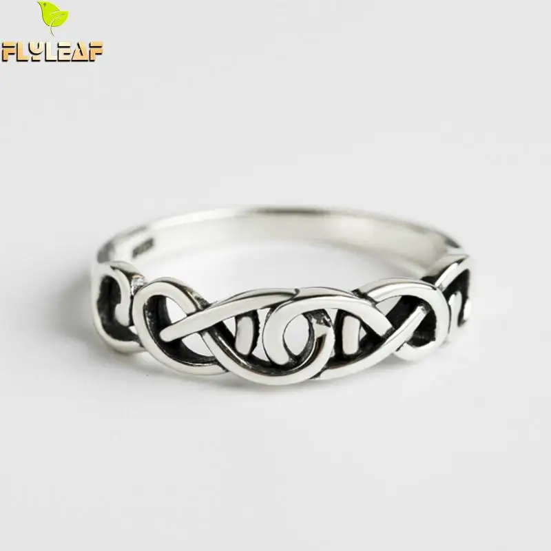 Flyleaf 925 Sterling Silver Rings For Women Lines Winding Crown Type Personality Fashion Fine Jewelry Simple Open Ring Vintage huismerk kopen in de aanbieding Flyleaf 925 Sterling Silver Rings For Women Lines Winding Crown Type Personality Fashion Fine Jewelry Simple Open Ring Vintage huismerk kopen in de aanbieding