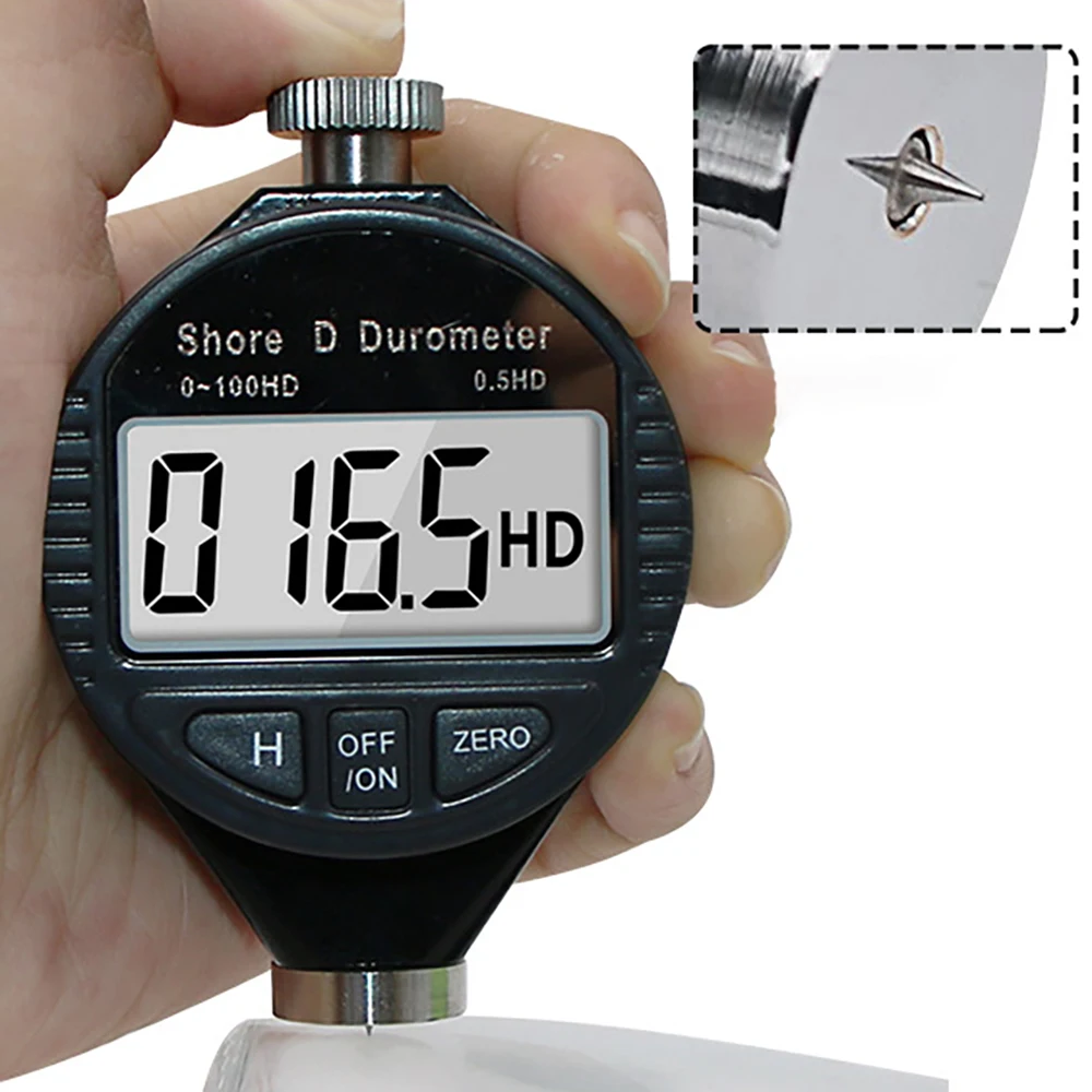 Digital Shore Hardness Durometer Tire Rubber LCD Display Meter Shore A//C//D