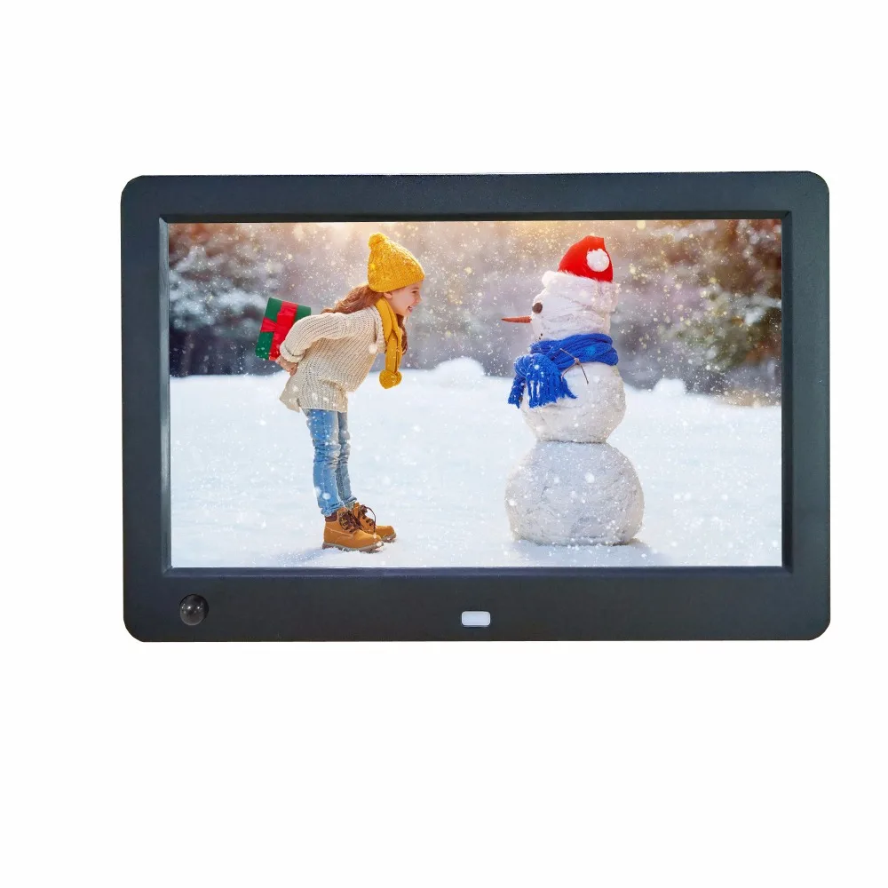 

10 inch motion sensor body induction picture video player loop playback electronic photo frame digital photo frame support 720P