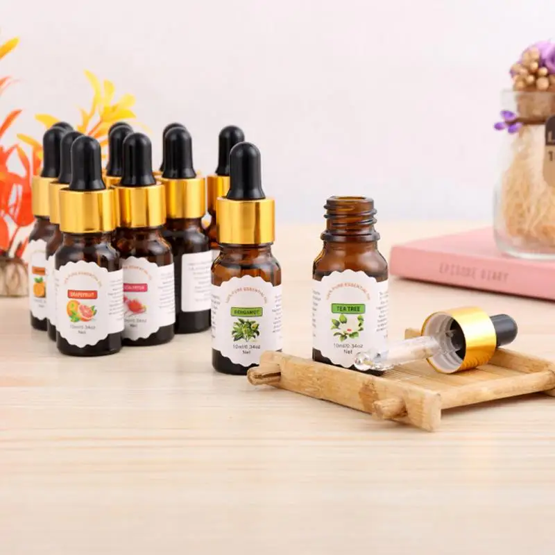 1PC 10ml Car Natural Plant Essential Air Humidifier Freshener Water Soluble Oil Air Fresher Fragrances Deodorants#719