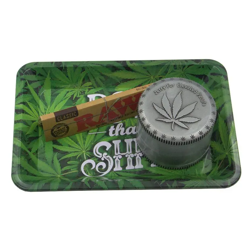 

Tinplate Metal Tobacco Rolling Tray Storage Plate Discs For Smoke Bob Marley Weed Herb Grinder Cigarette Container Tray Ashtrays