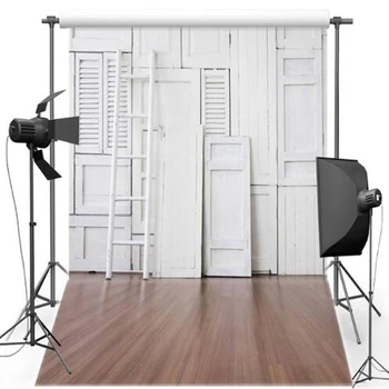 

5x7ft Photography Backdrops Thin Vinyl cloth White Wall wood floor photo Background Children For photo Studio fotografia S-2348