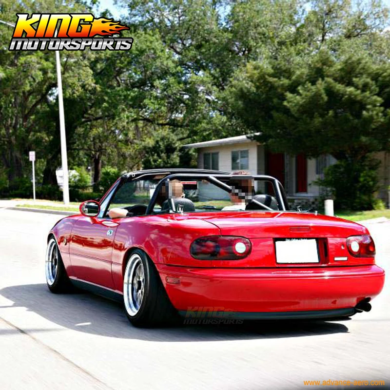 Для 1990 1991 1992 1993 1994 1995 1996 1997 Мазда Miata JDM MX5 черный Уретановый задний бампер диффузор спойлер комплект