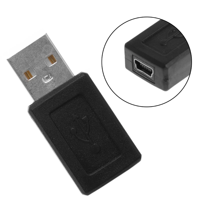 

ALITER USB 2.0 Type A Male To Mini USB 5-Pin Type B Female Connector Converter Adapter