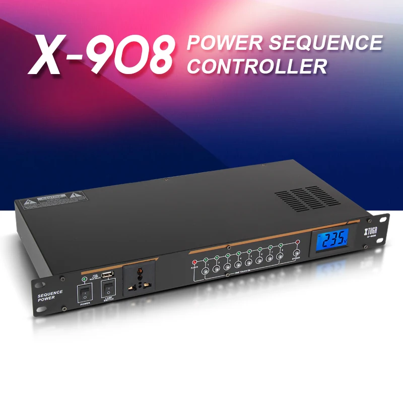 

Professional for Stage XTUGA 8-way 9-way v controller with voltage display universal jack power manager controller