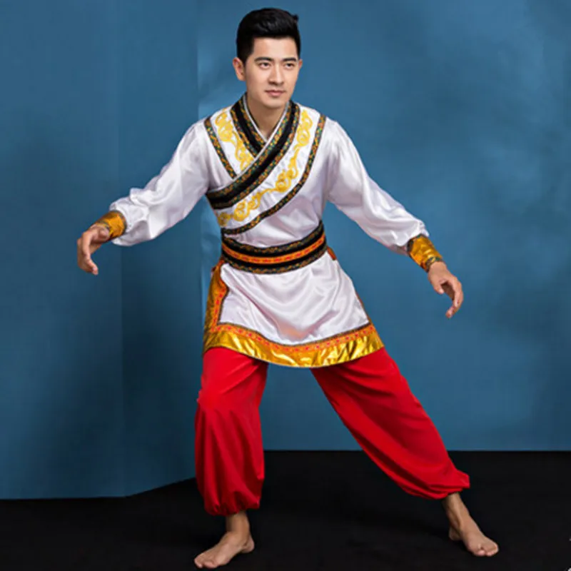 drum yangko dance costumes for men chinese national dance costumes