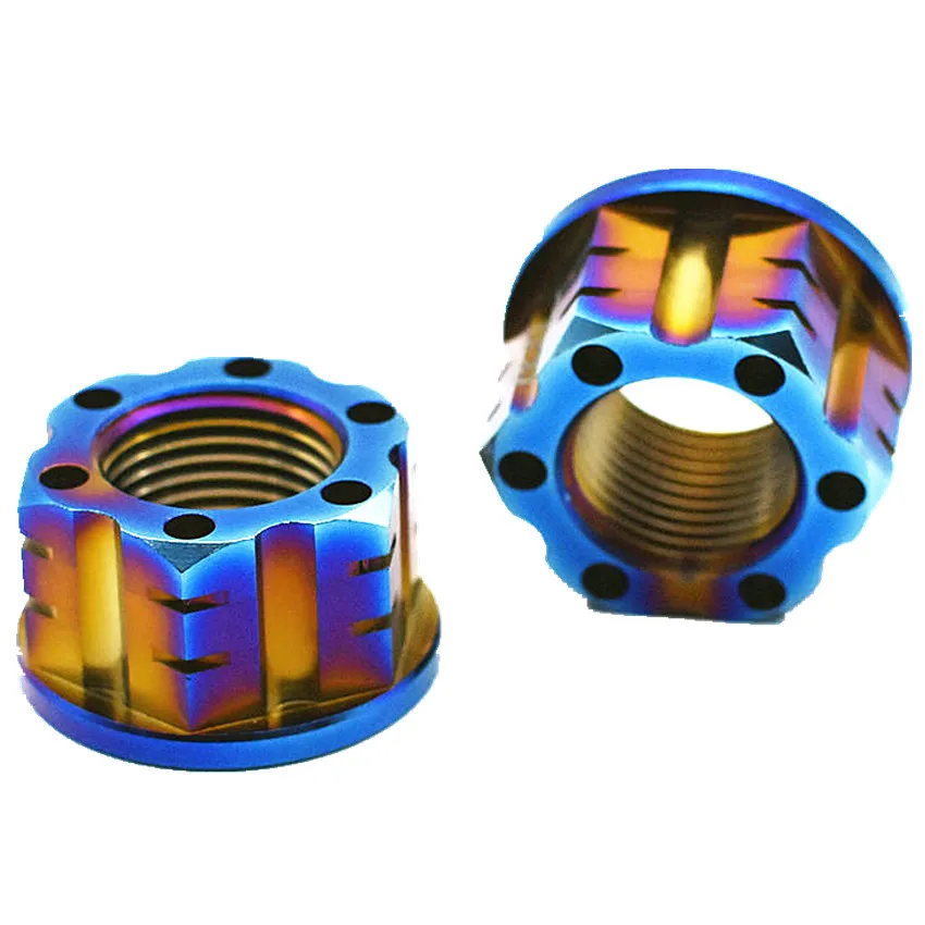 Ti Axle Nut M16 and M18 Pitch 1.5mm Titanium Flange Nut Motorcycle Rear