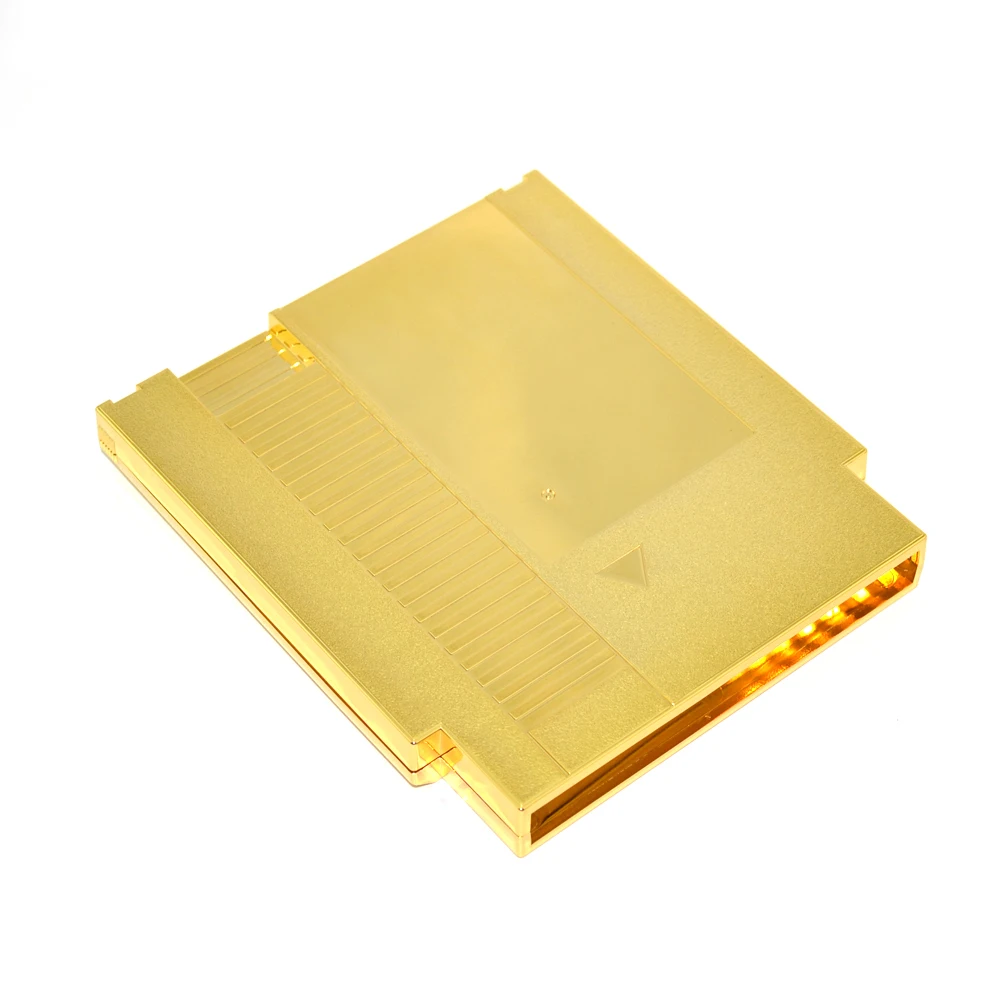 Позолоченный 72 Pin карточная игра в виде ракушки для NES крышка Пластик чехол для NES картридж сменный корпус