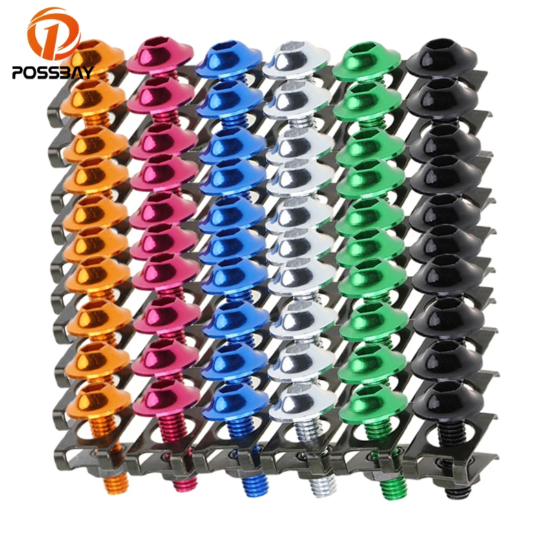 

10x Motorcycle Bike Scooters Fairing Body Bolts M6 6mm Spire Speed Fastener Clips Screw Spring Bolots Nuts
