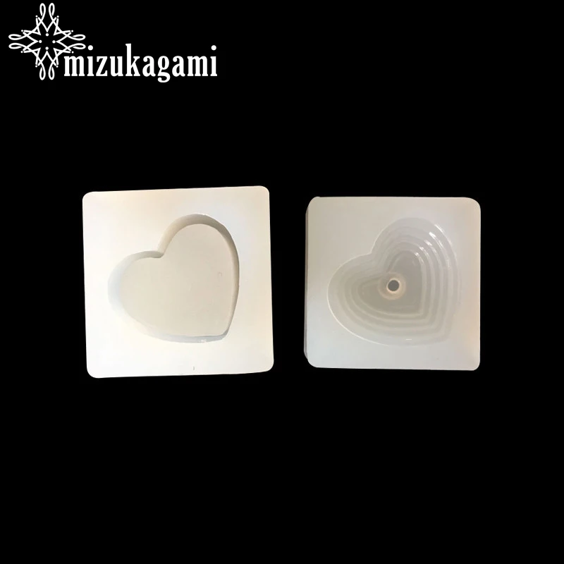 

1pcs UV Resin Jewelry Liquid Silicone Mold 3D Heart Liquid silicone Jewelry Storage Box Mold For DIY Handwork Making Accessories