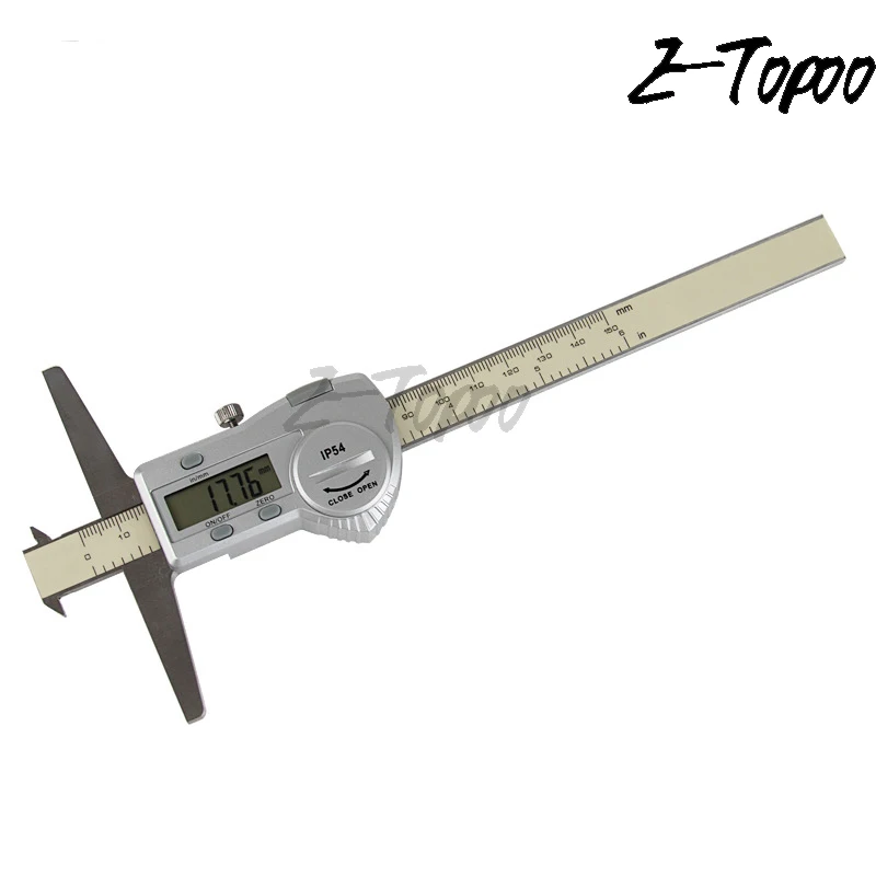 0,01 мм 0-150 мм высококачественный двойной крюк из нержавеющей стали цифровой глубиномер
