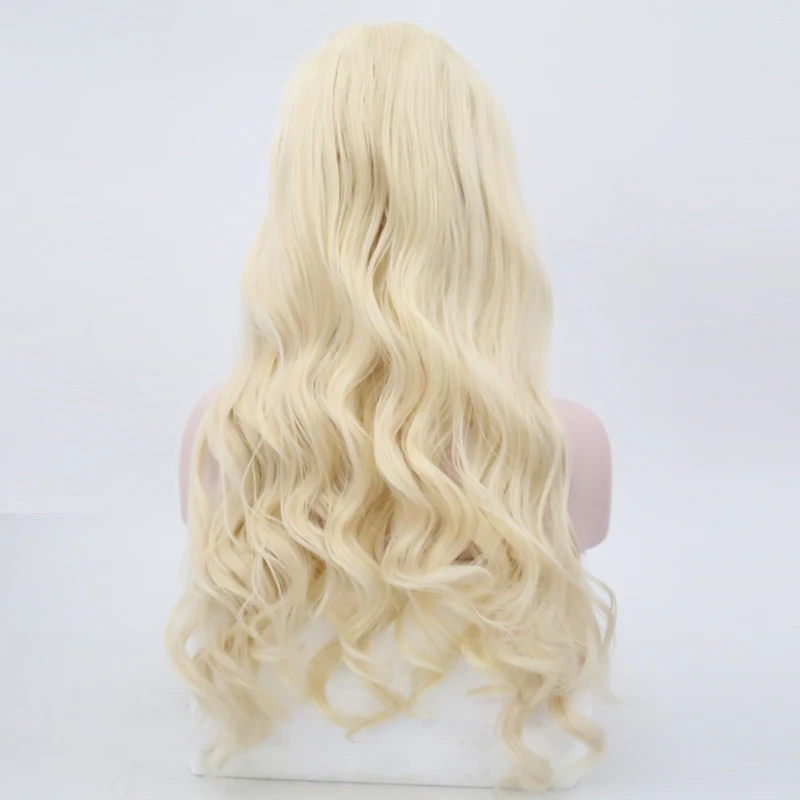 Харизма 26 дюймов длинное тело волны парик Синтетические волосы на кружеве синтетические парики для Для женщин Мёд Светлые Парики