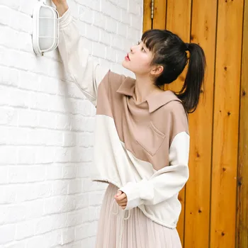 

2020 New Women's Sweatshirt Kawaii Ulzzang Vintage Winter College Wind Sweatshirts Female Korean Harajuku Clothing For Women