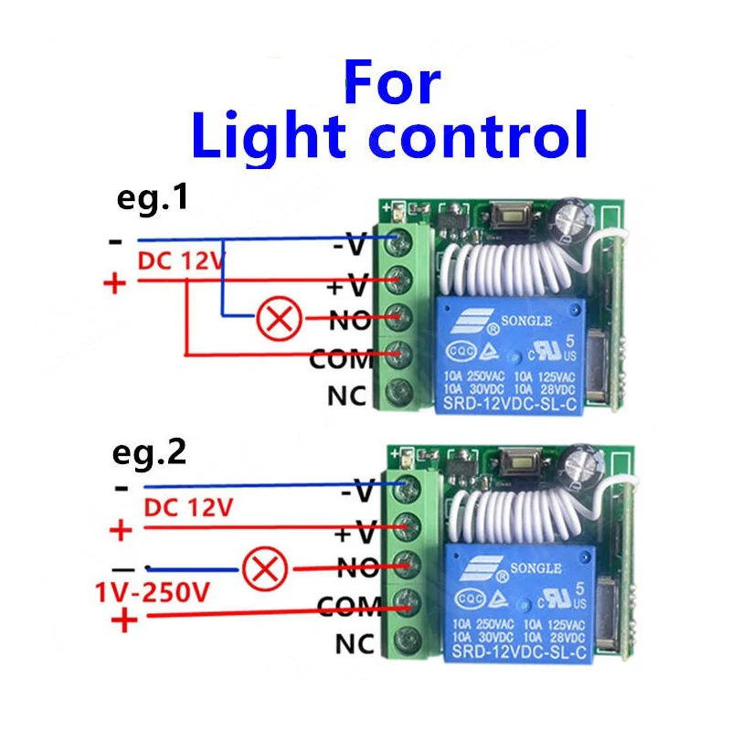 Wall Panel Wireless Remote Control DC 12V 1CH 433Mhz Relay Receiver 1 button For Bedroom Ceiling Light Lamp Bulb Wall Switch Wall Panel Wireless Remote Control DC 12V 1CH 433Mhz Relay Receiver 1 button For Bedroom Ceiling Light Lamp Bulb Wall Switch