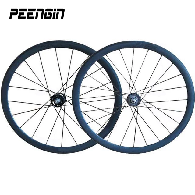 

hot wheels tracks carbon biking fixed gear wheelset bicycle component for sale 23X38mm tubular rim T800 Japanese UD/3K materials