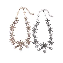 JOOLIM Jewelry Wholesale 2016 Summer Flower Necklace Statement Necklace Factory supply Jewelry free shipping