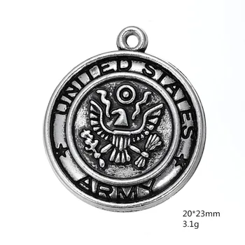 

30PCS Metal United States Coast Guard Military Profession Pendant Accessories For Bracelet&Necklace DIY Handmade Jewelry