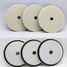6 дюймов Шерсть плюшевые полировальные диски Войлок шлифовальный круг головка самоклеящаяся Губка для полировки коврик для автомобиля аксессуары машинный полировщик