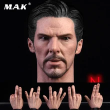 1/6 scale male man head model 1/6 Doctor Strange head 2.0 with hands Doctor Strange headplay sculpt for 12 boy body figure doctor strange bobble head vinyl figure collectible model toy