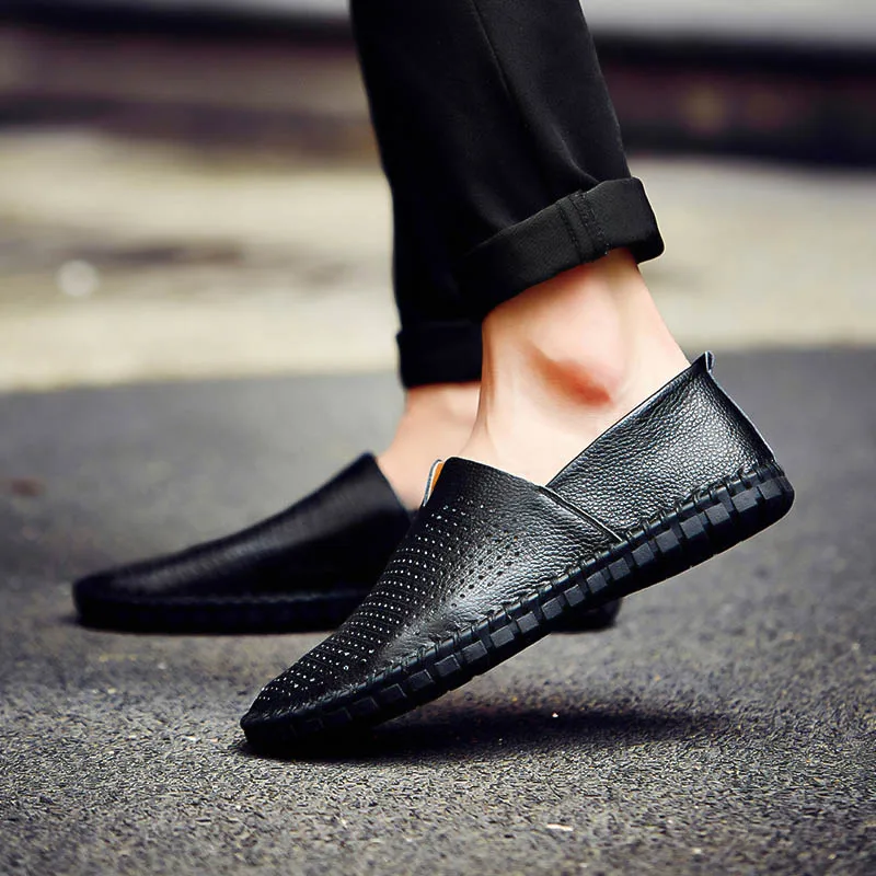 VANCAT Big Size Men Genuine Leather Shoes Slip On Black Shoes Real Leather Loafers Mens Moccasins Shoes Italian Designer Shoes VANCAT Big Size Men Genuine Leather Shoes Slip On Black Shoes Real Leather Loafers Mens Moccasins Shoes Italian Designer Shoes
