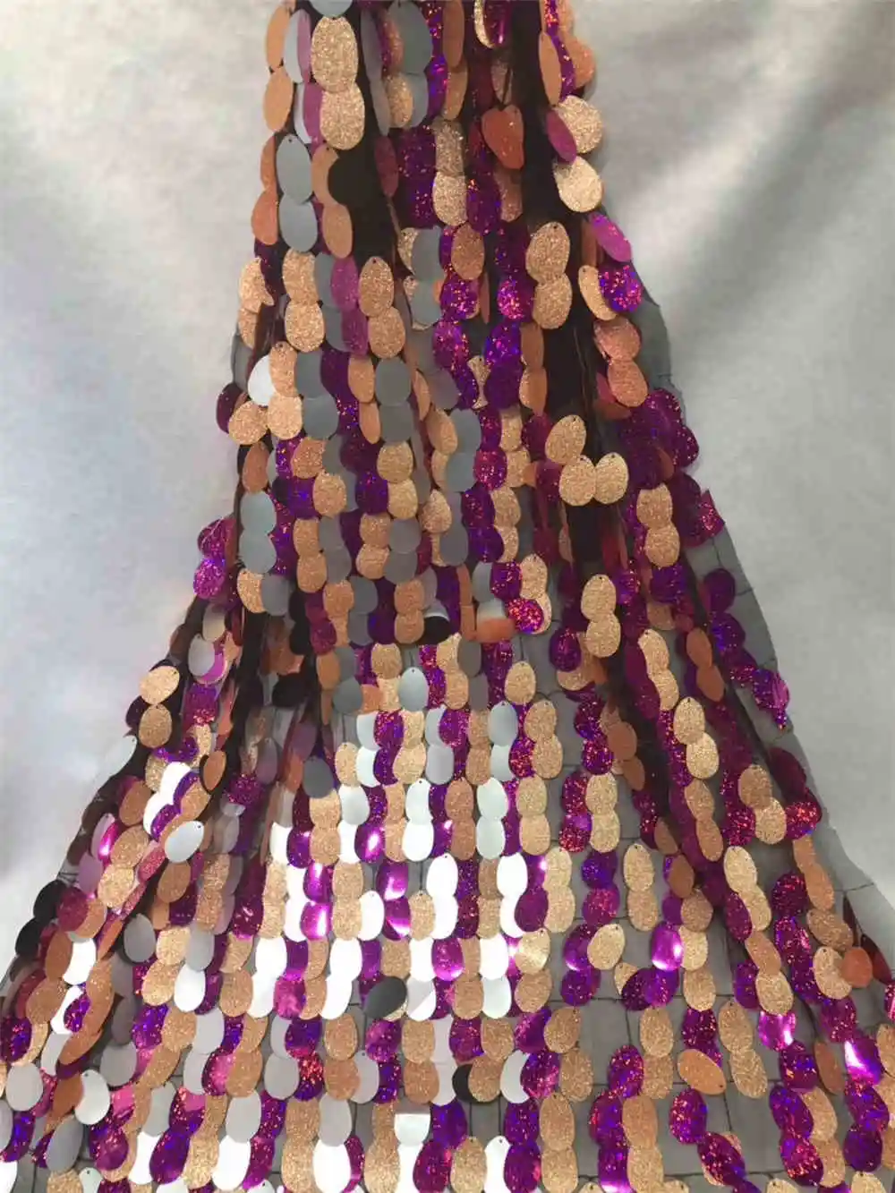 

African Sequins Lace Fabric 2019 High Quality Lace French Sequence Tulle Lace Nigerian Lace Fabrics For Wedding NX8u7j