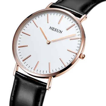 

Switzerland Nesun Watch Men Luxury Brand Japan MIYOTA Quartz Movement Men's Watches Genuine Leather Waterproof clock N8801-LM1