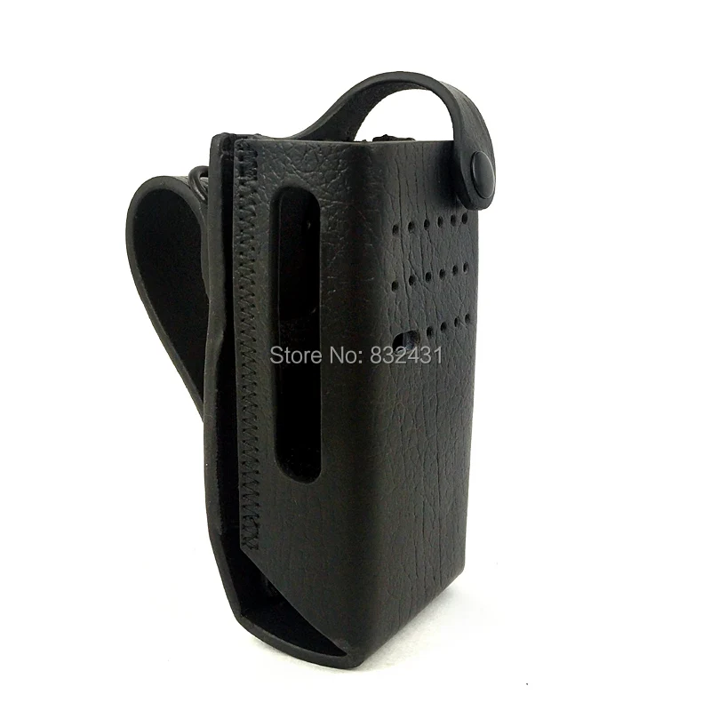 Cowhide Protective Sleeve Case Bag for Motorola Xir P6600 4
