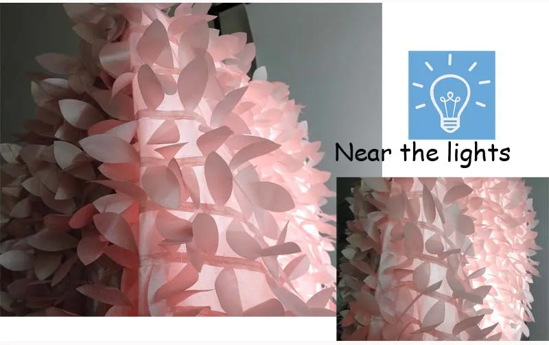 near the light pink