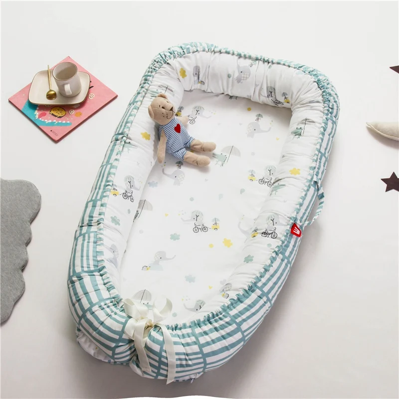 2019 новая детская кроватка для кровати портативный детский хлопковый шезлонг для новорожденной кроватки дышащее и спящее гнездо