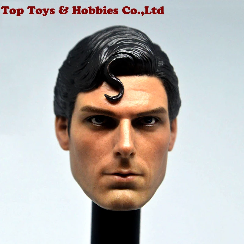 1/6 Scale 1978 Christopher Reeve Superman Head Sculpt Head Carving Model Collectible Doll Toys Accessories