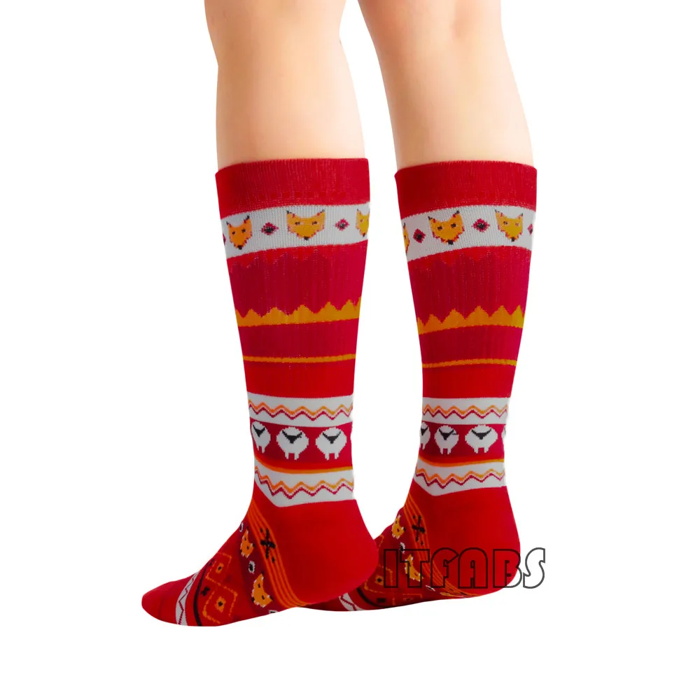 1 пара рождественских толстых вязаных носков унисекс теплые зимние детские милые рождественские подарочные