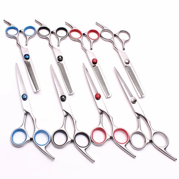 

2Pcs 6.0" 17.5cm JP Steel DIY Scissors for Hairstyle Professional Hairdressier's Scissors Cutting Shears Thinning Scissors C1001