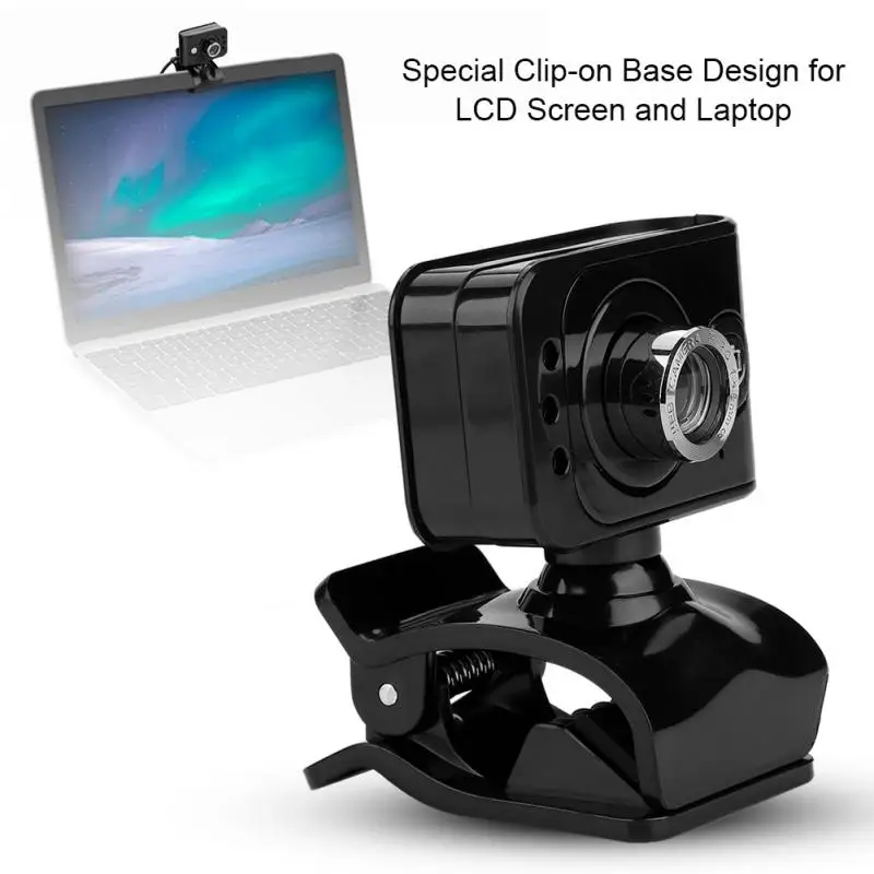 USB2.0 with MIC 12MP HD cam  Camera Cam LED Light Night Vision